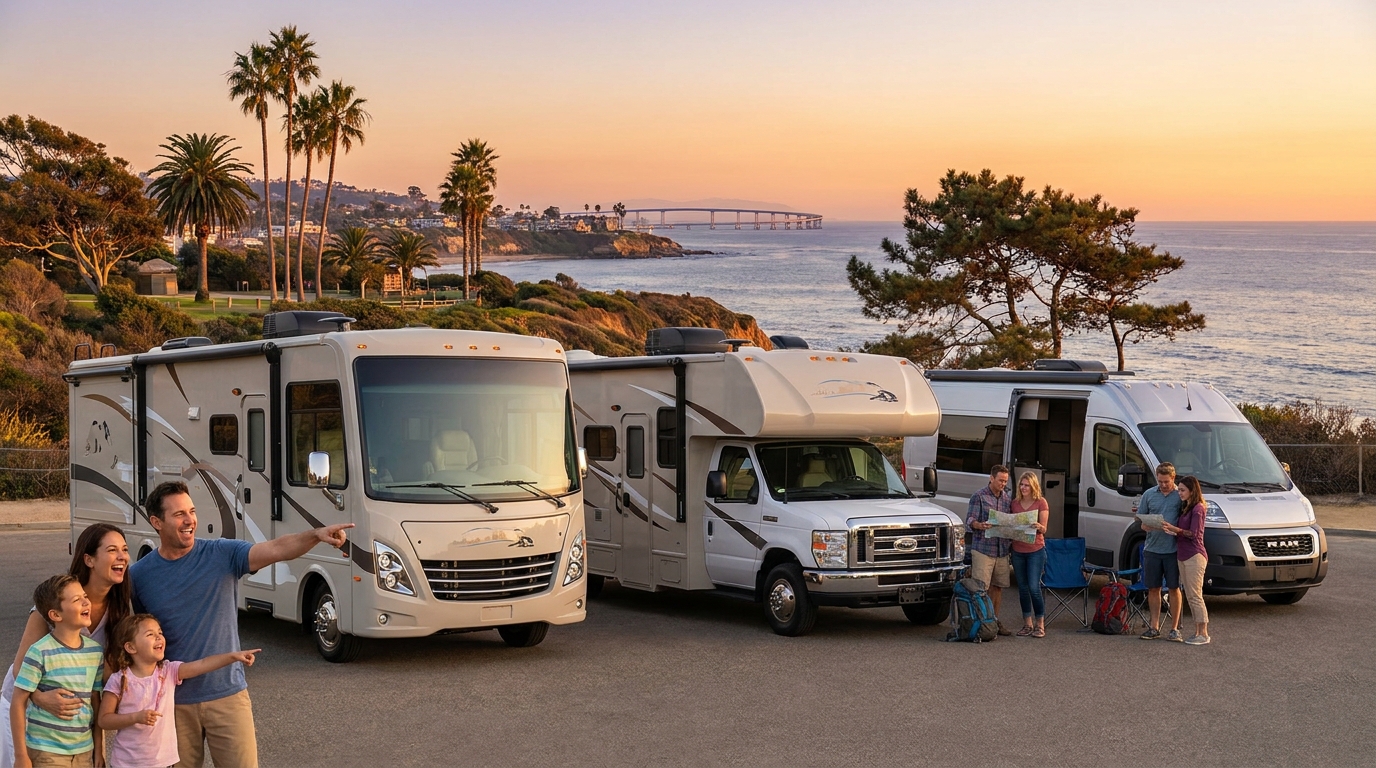 First-Time RV Rental Comparison in San Diego - Beginners Suppliers 2026